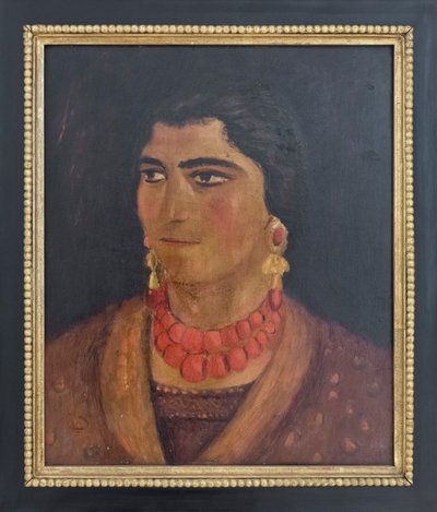 Kobieta z Ciociaria, ok. 1930 (olej na panelu) autorstwa Gino (1904-33) Bonichi