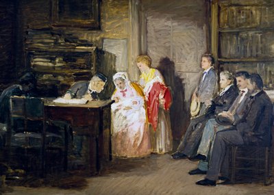 Państwo cywilne, Gioacchino Toma (1836-1893), obraz. autorstwa Gioacchino Toma