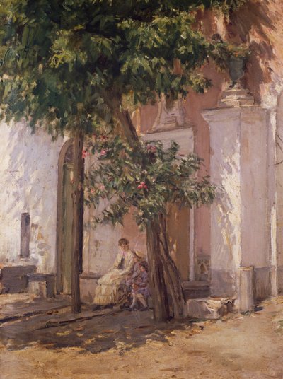 Villa Garzoni, autorstwa Gioacchino Toma (1836-1893), obraz. autorstwa Gioacchino Toma