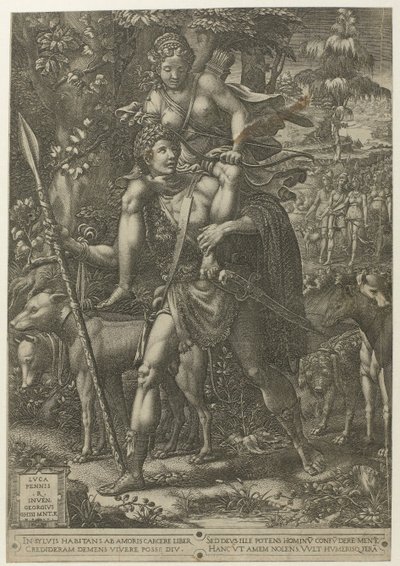 Alegoria polowania autorstwa Giorgio Ghisi