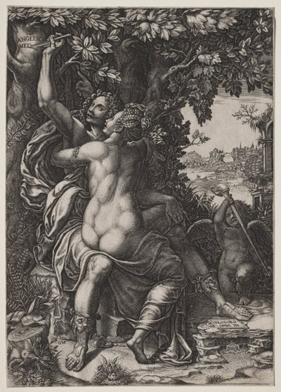 Angelica i Medoro autorstwa Giorgio Ghisi
