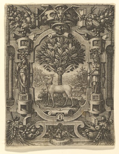 Godło Lukrecji Gonzagi, przed 1566 rokiem. autorstwa Giorgio Ghisi