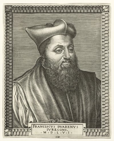 Portret François Duarena, profesora prawa na Uniwersytecie w Bourges autorstwa Giorgio Ghisi