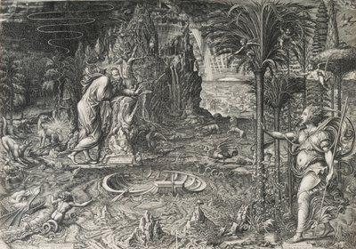 Alegoria życia Sen Rafaela, 1561 autorstwa Giorgio Ghisi