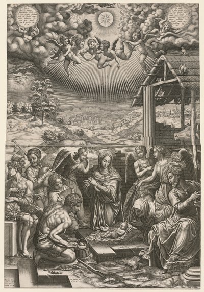 Narodzenia Pańskiego, 1553. autorstwa Giorgio Ghisi