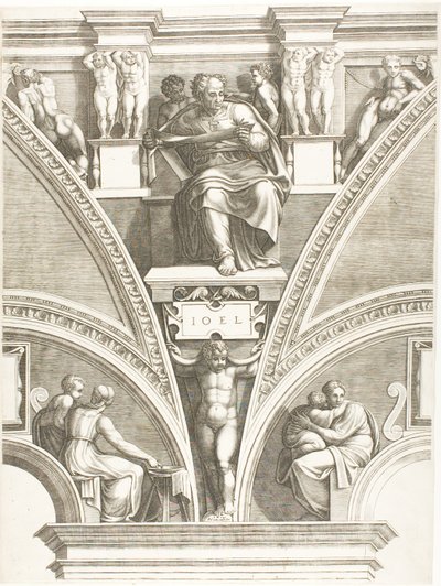 Prorok Joel autorstwa Giorgio Ghisi