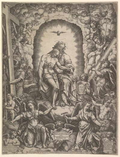 Trójca, 1576. autorstwa Giorgio Ghisi