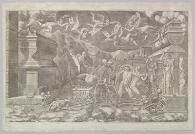 Wizja Ezechiela, 1554. autorstwa Giorgio Ghisi