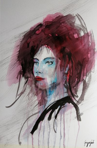 Wyrazisty portret kobiety autorstwa Giorgio Gosti