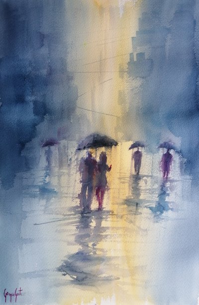 Parasole „Rainy City” autorstwa Giorgio Gosti