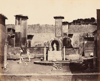 Dom Marka Lukrecjusza, Pompeje, ok. 1870 r. (zdjęcie) autorstwa Giorgio Sommer