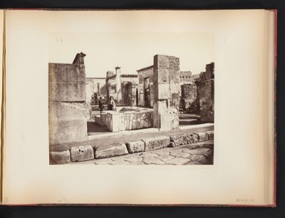 Widok na ruiny Casa di Salustio w Pompejach, Włochy Casa di Salustio Pompei (tytuł na obiekcie) autorstwa Giorgio Sommer