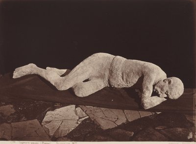 Ludzkie ślady, Pompeje (ludzka obsada, Pompeje) autorstwa Giorgio Sommer