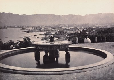 „Panorama z Willi Belmonte z fontanną. Palermo” autorstwa Giorgio Sommer
