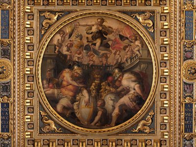 Alegorie dzielnic Santo Spirito i Santa Croce autorstwa Giorgio Vasari