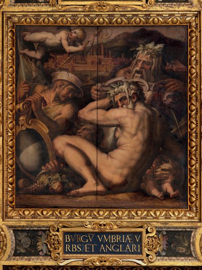 Alegoria Borgo San Sepolcro i Anghiari autorstwa Giorgio Vasari