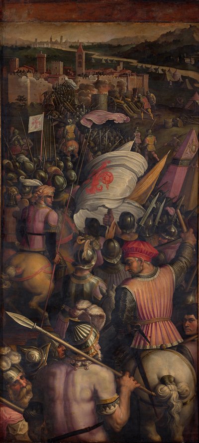 Zdobycie Casciny, 1563-1565 autorstwa Giorgio Vasari