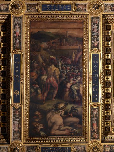 Schwytanie Vicopisano autorstwa Giorgio Vasari