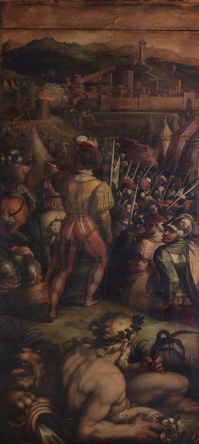 Schwytanie Vicopisano, 1563-1565 autorstwa Giorgio Vasari