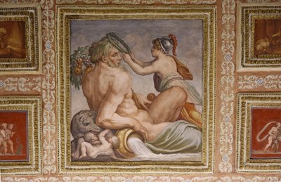 Ceres karmiąca Triptolemus, fragment stropu Altoviti, fresk z 1553 r. autorstwa Giorgio Vasari
