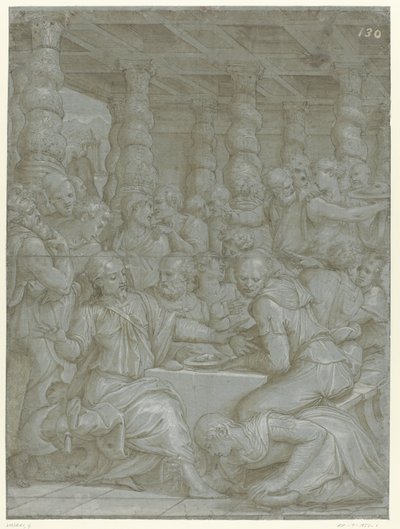 Chrystus w domu Szymona faryzeusza autorstwa Giorgio Vasari