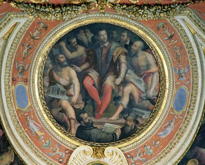 Cosimo I i jego artyści, z Sala di Cosimo I (patrz także 274607) autorstwa Giorgio Vasari
