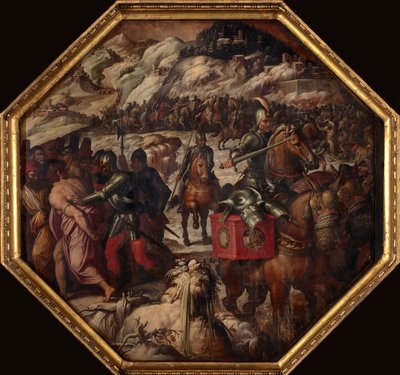 Klęska Wenecjan w Casentino, 1563-1565 autorstwa Giorgio Vasari