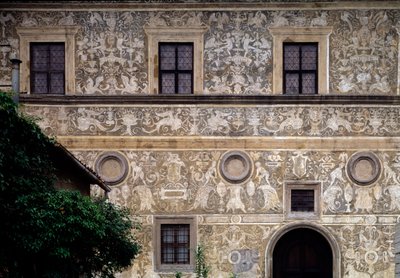 Fasada Miejskiej Galerii Sztuki (Palazzo Vitelli alla Cannoniera) autorstwa Giorgio Vasari