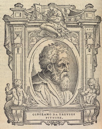Houghton Typ 525 68.864 - Vasari, The Lives - Girolamo da Trevigi autorstwa Giorgio Vasari