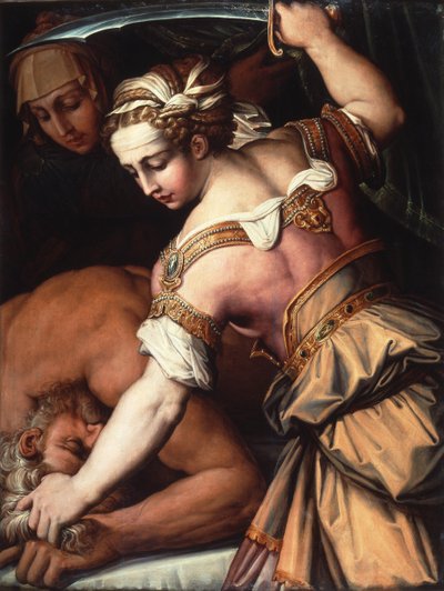 Judyta i Holofernes, ok. 1554 (olej na płycie) autorstwa Giorgio Vasari