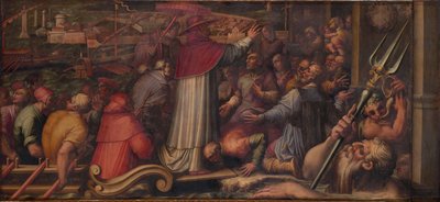 Papież Eugeniusz IV wysiada w Leghorn, by schronić się we Florencji, 1563-1565 autorstwa Giorgio Vasari