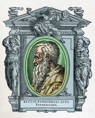 Portret Baccio BANDINELLI (Florencja autorstwa Giorgio Vasari