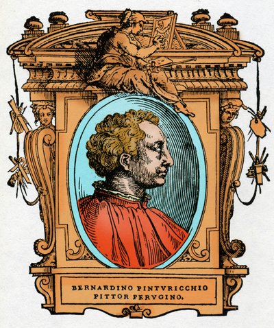 Portret Pinturicchio (Bernardino di Betto Bardi autorstwa Giorgio Vasari