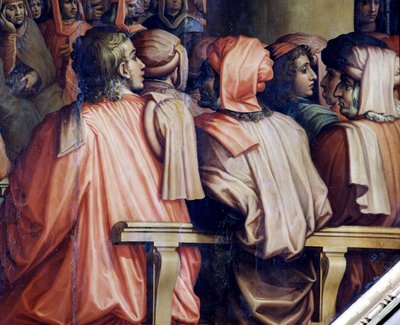 Prayer by Antonio Giacomini for the Battle of Pisa autorstwa Giorgio Vasari