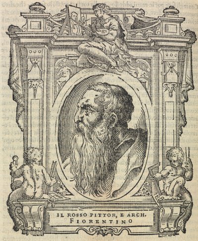 Rosso Fiorentino, z „Żywotów najwybitniejszych malarzy, rzeźbiarzy i architektów”, 1568 autorstwa Giorgio Vasari