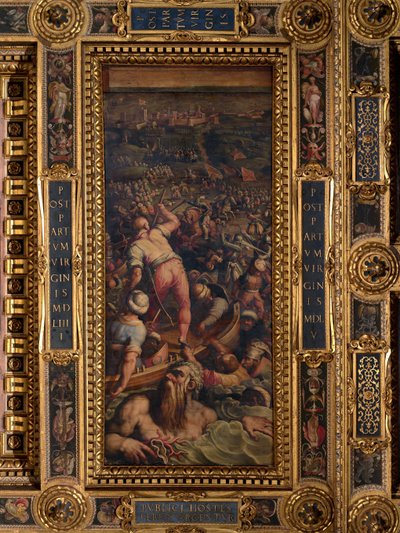 Pogrom Turków pod Piombino autorstwa Giorgio Vasari
