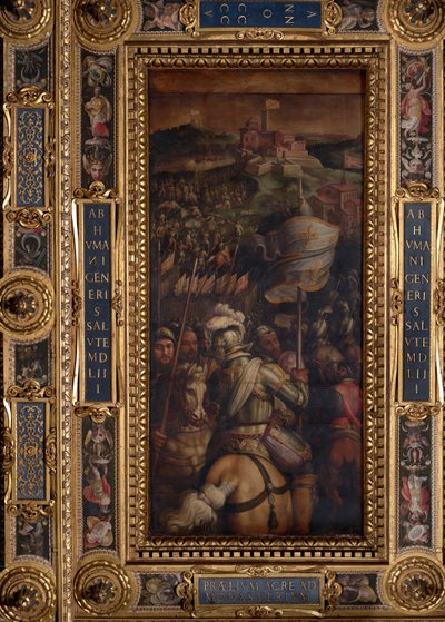 Szturm na twierdzę Monastero autorstwa Giorgio Vasari