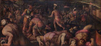 Bitwa przeciwko Radagaisus pod Faesulae w 406, 1563-1565 autorstwa Giorgio Vasari