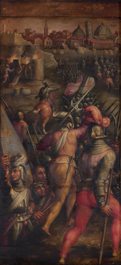 Bitwa pod Barbagianni pod Pizą, 1563-1565 autorstwa Giorgio Vasari