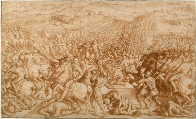 Bitwa pod Marciano, 1570 autorstwa Giorgio Vasari