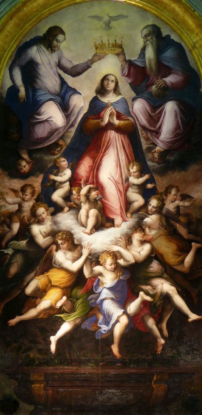 Koronacja Matki Boskiej, 1571. autorstwa Giorgio Vasari