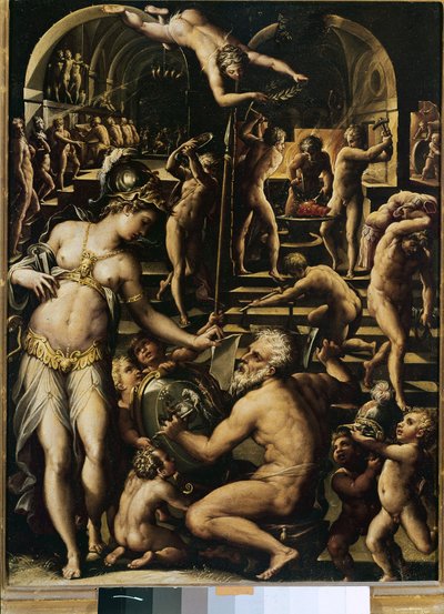 Kuźnia Vulcano autorstwa Giorgio Vasari