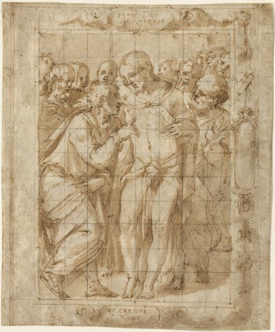 Niedowierzanie św. Tomasza, ok. 1556-57 autorstwa Giorgio Vasari
