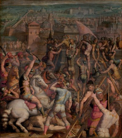 Zdobycie Mediolanu, 1555-1562 autorstwa Giorgio Vasari