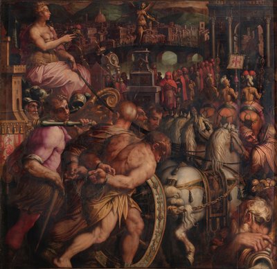 Triumf po zwycięstwie Pizy, 1563-1565 autorstwa Giorgio Vasari
