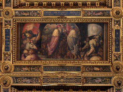 Unia Florencji i Fiesole autorstwa Giorgio Vasari