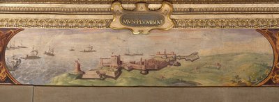 Widok Piombino, 1557-1558 autorstwa Giorgio Vasari