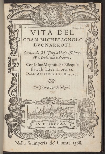 Życie wielkiego Michelagnolo Buonarroti autorstwa Giorgio Vasari