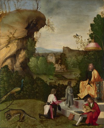 Hołd dla poety, początek XVI wieku. autorstwa Giorgione,