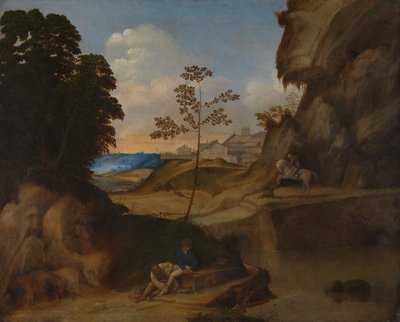 Włoski: Il Tramonto (Zachód słońca) autorstwa Giorgione